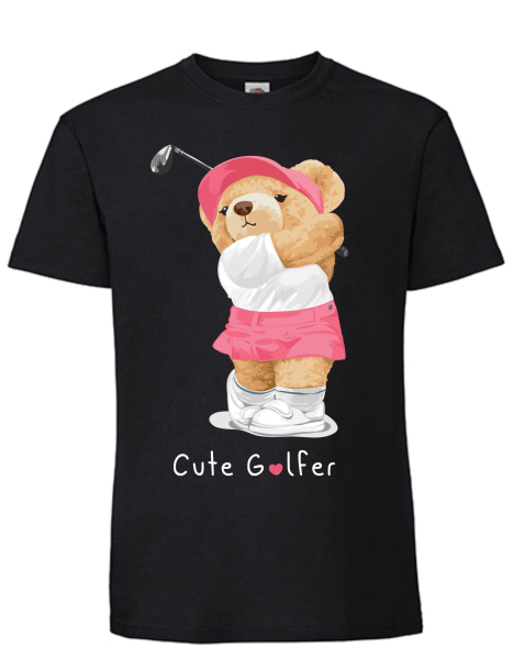 T-Shirt Bär Cute Golfer
